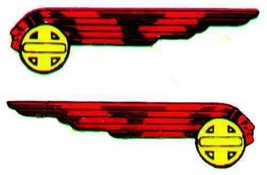 American Flyer SANTA FE BLANK HEADDRESS WATER SLIDE DECALS Gauge TRAINS - $9.98