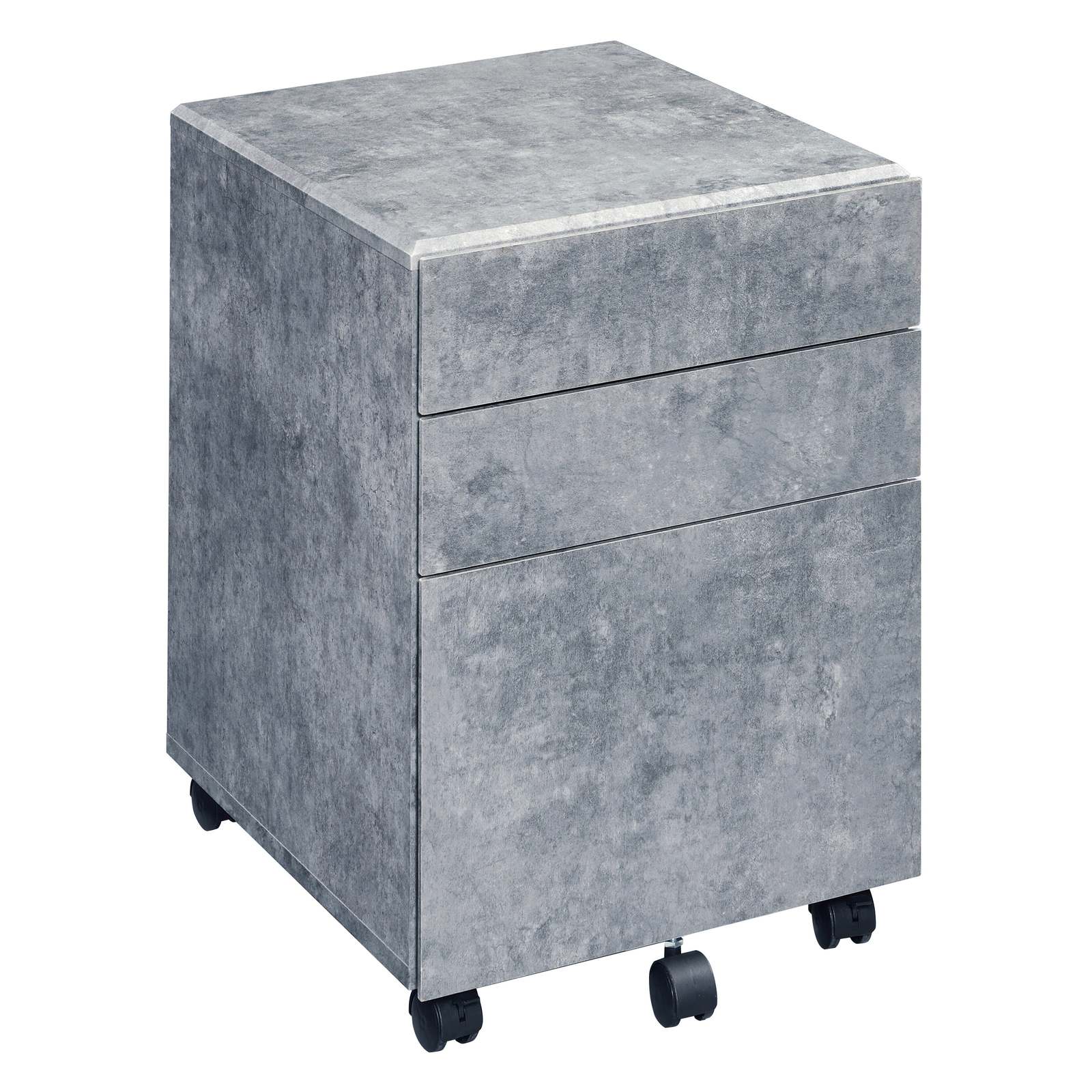 Silver 3-Drawer File Cabinet: Office Storage - £95.67 GBP
