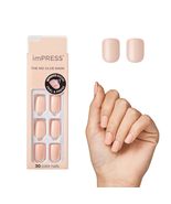 KISS imPRESS No Glue Mani Press On Nails, Color, &#39;Peanut Pink&#39;, Pink, Sh... - $12.08 CAD