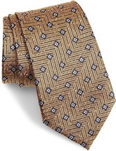  Ermenegildo Zegna Floral Silk Tie, Size Regular - Yellow - $125.00
