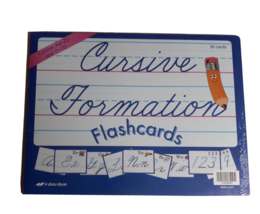 Abeka Book Third Grade Cursive Formation Cards Brand NEW in Package Large Print - £6.91 GBP