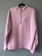 Dip Brand Pink Purple Crinkle Hoodie Sweatshirt Size XL Pullover - $17.46