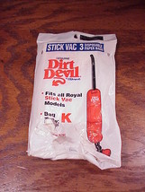 Pack of 2 Disposable Vacuum Cleaner Bags for the Royal Dirt Devil Deluxe, Type K - £5.95 GBP