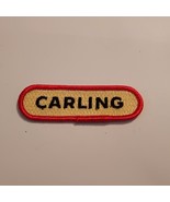 Vintage Carling Brewery Beer Jacket Uniform Small 3.5&quot;x1.0&quot; Patch - £9.22 GBP
