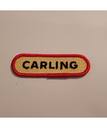 Vintage Carling Brewery Beer Jacket Uniform Small 3.5&quot;x1.0&quot; Patch - $11.76