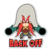 Yosemite Sam &quot;BACK OFF&quot;  Decal / Sticker Die cut - £3.09 GBP+