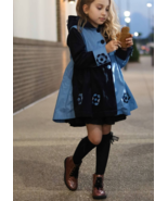 Girls &amp; Toddlers Color Block Hooded Coat Dress / Girls Cotton Fleece Ove... - £35.38 GBP
