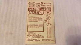 HO Scale 2 Packs, Kadee Magne-Matic Couplers No.5, Two Pairs with Draft ... - £14.38 GBP