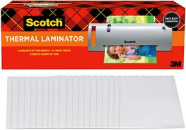 Scotch Thermal Laminator Combo Pack, Includes 20 Letter-Size, 40 Count T... - £84.16 GBP