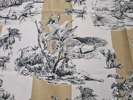 Pierre Frey Safari Havane Heavy Linen/cotton Decor Upholstery Fabric 54x97 - $594.00