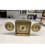 VINTAGE 1950s TAYLOR BAROMETER PERSONAL WEATHER STATION BRASS &amp; ACRYLIC ... - $1,497.41 MXN