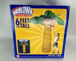 New! Gemmy Airblown Inflatable Christmas Palm Tree with Monkey Coconuts ... - $119.99