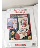 Dimensions Christmas Stocking Kit Starry Santa Cross Stitch #8448 Susan ... - $1,026.37 MXN