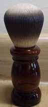 Avon Barber Shop Shave Brush Brown Glass Cologne Bottle Decanter - £9.50 GBP