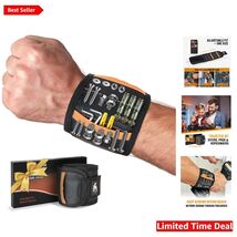 Comfortable Magnetic Wristband for Tools – 15 Magnets, Adjustable Fit, B... - $31.63
