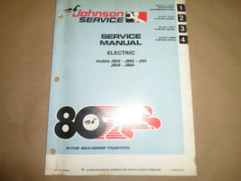 1980 Johnson Service Manuel Électrique JB52 JB82 JB54 JB84 J4H OEM Bateau - £15.68 GBP