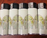 Whimsical Butterfly Lighters Set of 5 Electronic Refillable Butane Fairy - £12.41 GBP