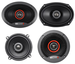 (2) MB QUART FKB169 6x9" 300 Watt Car Speakers+(2) 5.25" 180 Watt Speakers - £103.25 GBP