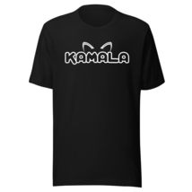 Kamala Unisex t-Shirt, Funny Kamala Harris Cat Lettering Positive Black - $19.79+