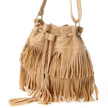 Bolsos 2015 Faux Suede Fringe Tassel Women Shoulder Bag Messenger Bag Vintage St - £24.35 GBP