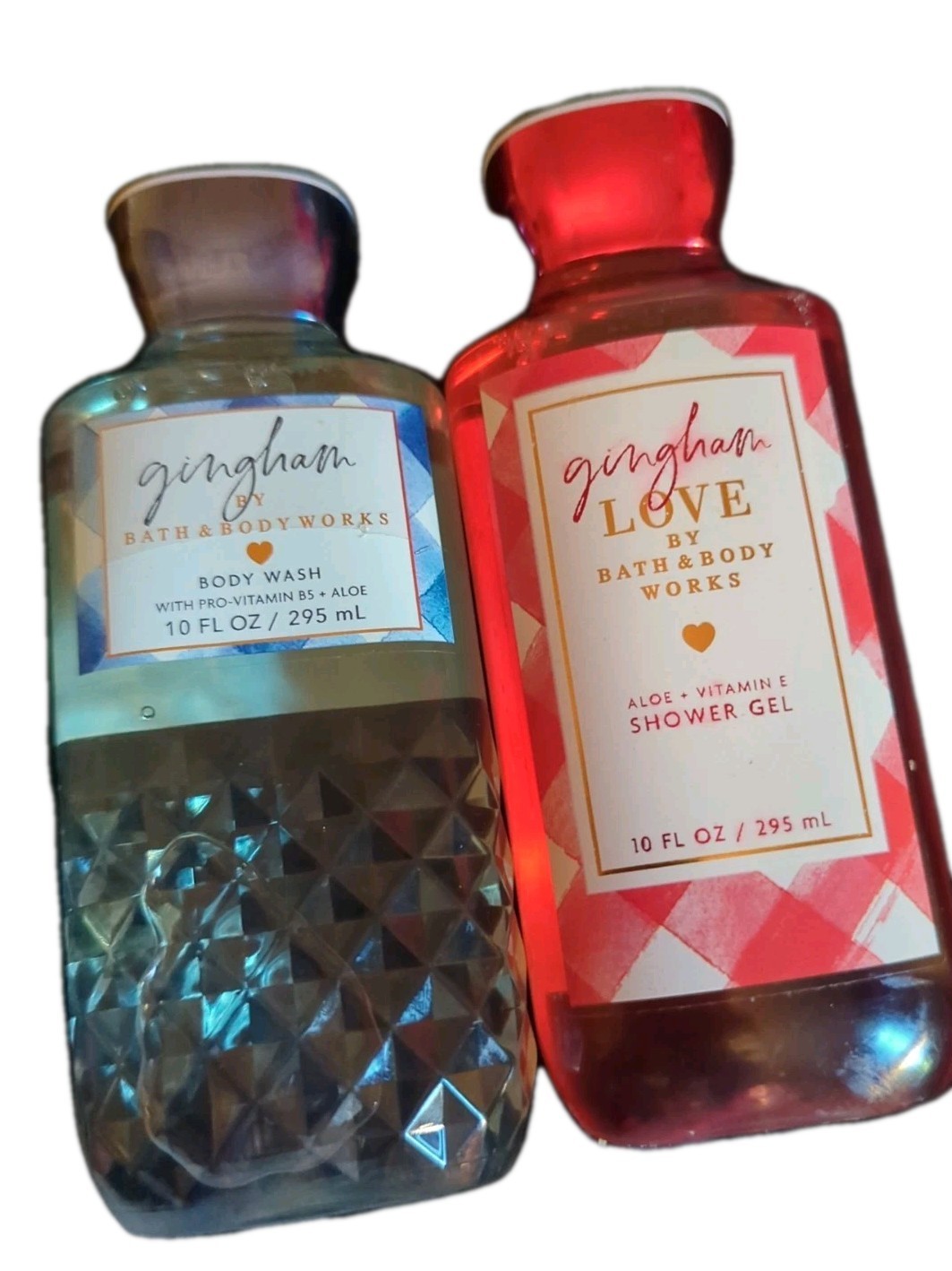 Bath &amp; Body Works Gingham Love &amp; Gingham Shower Gels Lot of 2 - $27.85