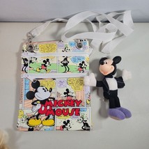 Mickey Mouse Crossbody Purse Bag 2 sided 90th Comic Strip and Mickey Mou... - £22.64 GBP