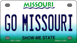 Go Missouri Novelty Mini Metal License Plate Tag - £11.67 GBP