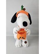Peanuts Snoopy Halloween Animated Motion Dancing 15” Pumpkin- See Video!... - $40.27 CAD