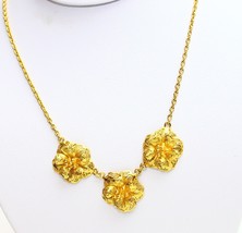 22k 22kt gold flower necklace  necklace Thailand  #11 - £1,019.12 GBP