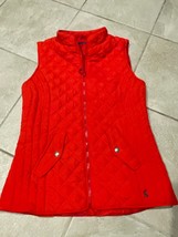 JOULES Red Vest Women&#39;s Quilted Puffer US Size 6 EUC - $29.19
