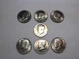 Lot of 7 US Bicentennial Kennedy Half Dollar Coins - £21.45 GBP