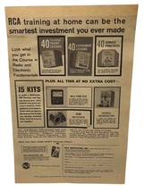RCA Institutes Vintage 1963 Print Ad Radio and Electronic Fundamentals C... - $13.95