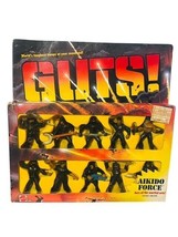 Aikido Force G.U.T.S. Mattel soldiers Vtg figures MOC box Ninja UNPUNCHED 1986 - £190.81 GBP