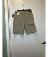 Wrangler Men&#39;s Rugged Wear Beige Outdoor Comfort Denim Shorts 36502RT - £22.95 GBP