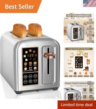 1350W Stainless Steel 2 Slice Toaster - Versatile Options with Removable... - $1,316.89 MXN