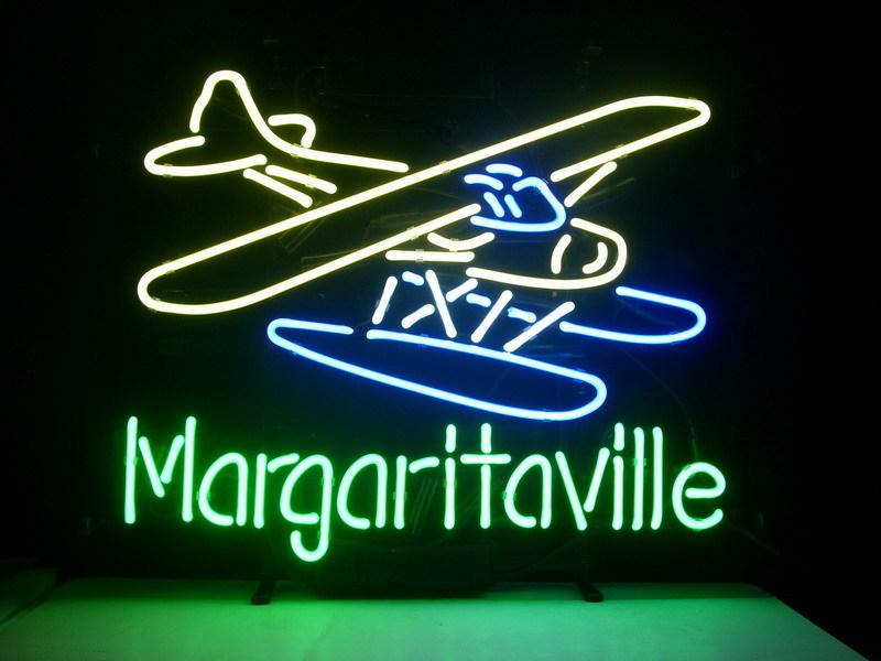 Primary image for Jimmy Buffett Margaritaville Airplane Beer Bar Club Neon Light Sign 20" x 17"