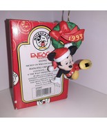 Mickey &amp; Co. Disney Enesco 652997 Mickey On Wreath Dated 1993 Ornament V... - £9.37 GBP