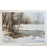 COA Signed ~Winter Solitude~ Artwork Scenic Mountains Trees 19 x 25 ~ li... - $4,564.84 MXN