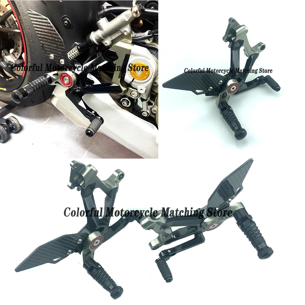 Or ducati panigale v4 s r 2018 2021 cnc adjustable footrest rearset rider foot pegs set thumb200