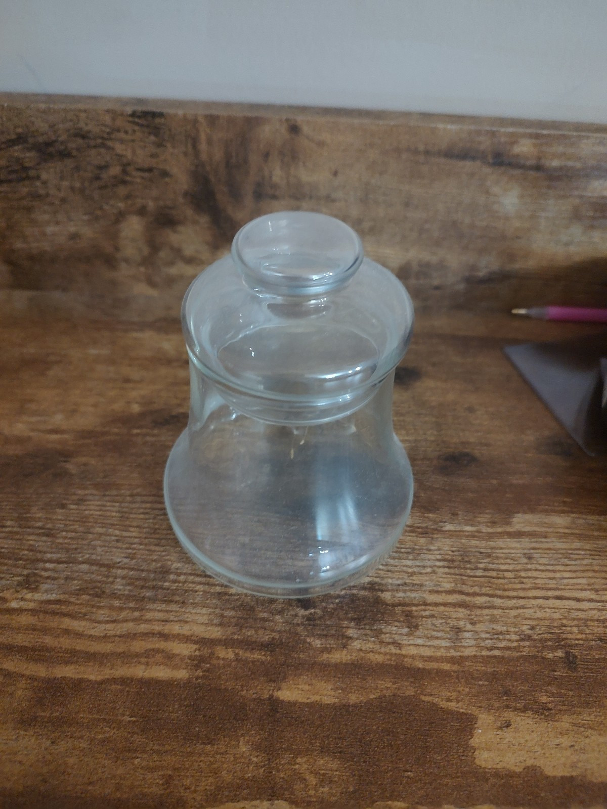 Vintage Apothecary Bell Shaped Clear Glass Jar 5.5&quot; Display/Terrarium/Candy - $7.28