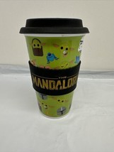 Star Wars Baby Yoda Mandalorian Ceramic Travel Mug Lid Tumbler Cup Galer... - £11.80 GBP