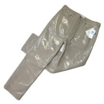 NWT AGOLDE Recycled Leather 90&#39;s Pinch Waist in Quail High Rise Straight Pant 31 - £118.04 GBP