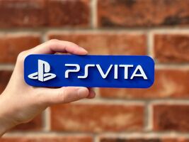 PlayStation PS Vita Logo Sign 3D Printed Game Room Decor Display Gamer Gift - $13.71