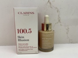 Clarins Skin Illusion Natural Hydrating Foundation #100.5 Cream SPF 15 NIB 1 oz - $22.76
