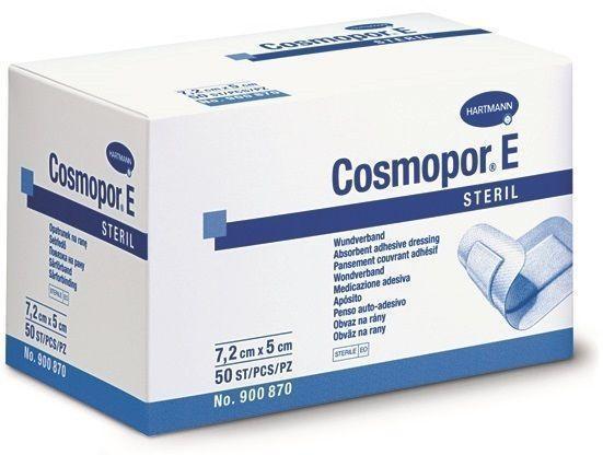 Cosmopor E Sterile Adhesive Wound Dressings 7.2cm x 5cm x 50 Surgical Cuts Burns