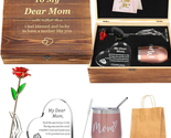Mothers Day Gifts for Mom, Mom Gifts Set with Crystal Engraved Heart, 24... - $90.78