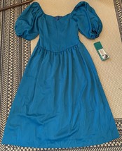 Vintage Kathryn Conover Teal Polyester Dress Size 10 NWT - £46.73 GBP