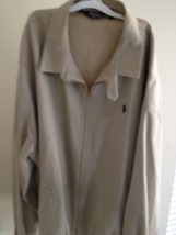 Polo Ralph Lauren Khaki Jacket Men's Size Xxl  Zip Up Long Sleeve. - $45.74