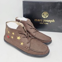 Marc Joseph New York Kids Ankle Boots Sz 4.5 Houston Booties Brown Casual Shoes - £22.60 GBP