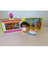 Mattel Dora Explorer Surprise Inside Ice Cream Box Figure &amp; Cart 2003 - $25.72 CAD
